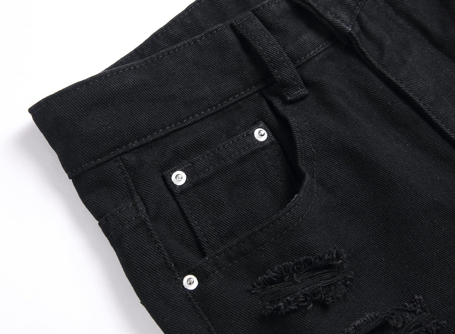 Boy's Ripped Jeans Stacked Destroyed Distressed Skinny Fit Fashion Comfy Denim Jeans Pants - Image 3