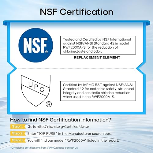 Miniatura 2 de EXCELPURE 4396701 Repuesto para Kenmore 9915, Whirlpool EDR6D1, Every Drop FILTER 6, 46-9915, 4396702, RWF2000A, SGF-W10, LC200V, WF293, EFF-6001A,