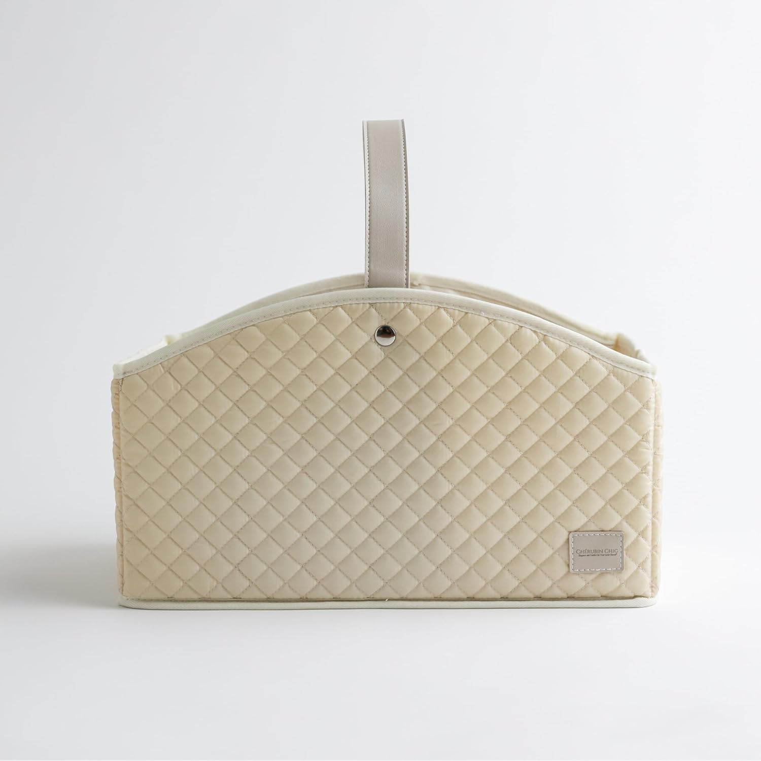 Baby Diaper Caddy, Nursery Storage Bin & Baby Caddy Organizer for Diaper Station,Car Shower Basket for Newborn Boy and Girl, Baby Registry Must Have, Newborn Essentials - Beige