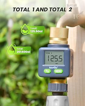 Amazon.com: RAINPOINT Water Flow Meter with Brass Inlet Amazon.com: RAINPOINT Water Flow Meter with Brass Inlet