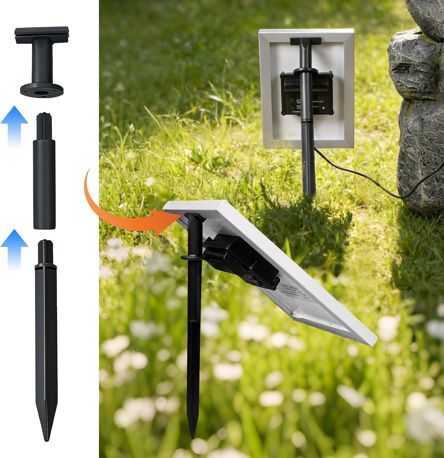 10W Solar Water Pump with 4000mAh Battery, 492LPH Flow & 1.24M Lift, Solar Fountain Pump with 5M Cable & Complete Accessories, for DIY Water Features