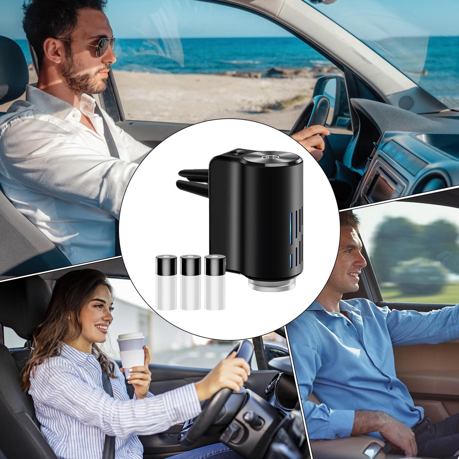 Duftspender für Autoventilator | Aromatherapie für Fahrzeuge | Duftnebel – für LKW, SUV, Limousinen, Reisen, Straße, Pendeln, lange Fahrten, Fahrten
