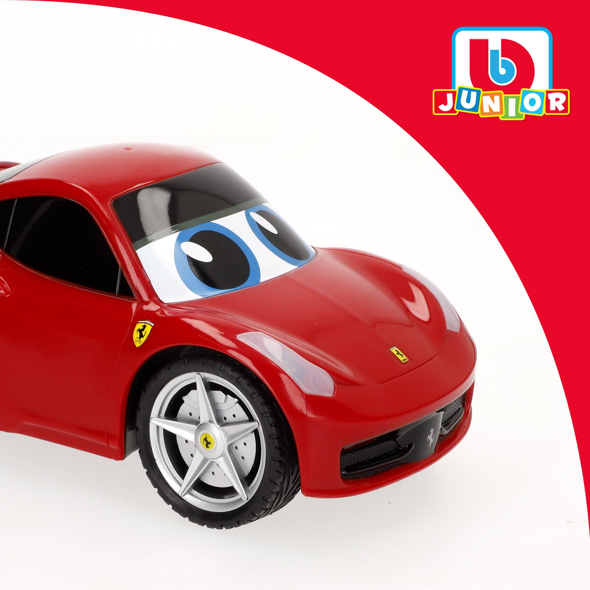 Bburago Maisto Francja – 91000 – My First RC Ferrari z kierownicą Gyro/model losowy czerwony