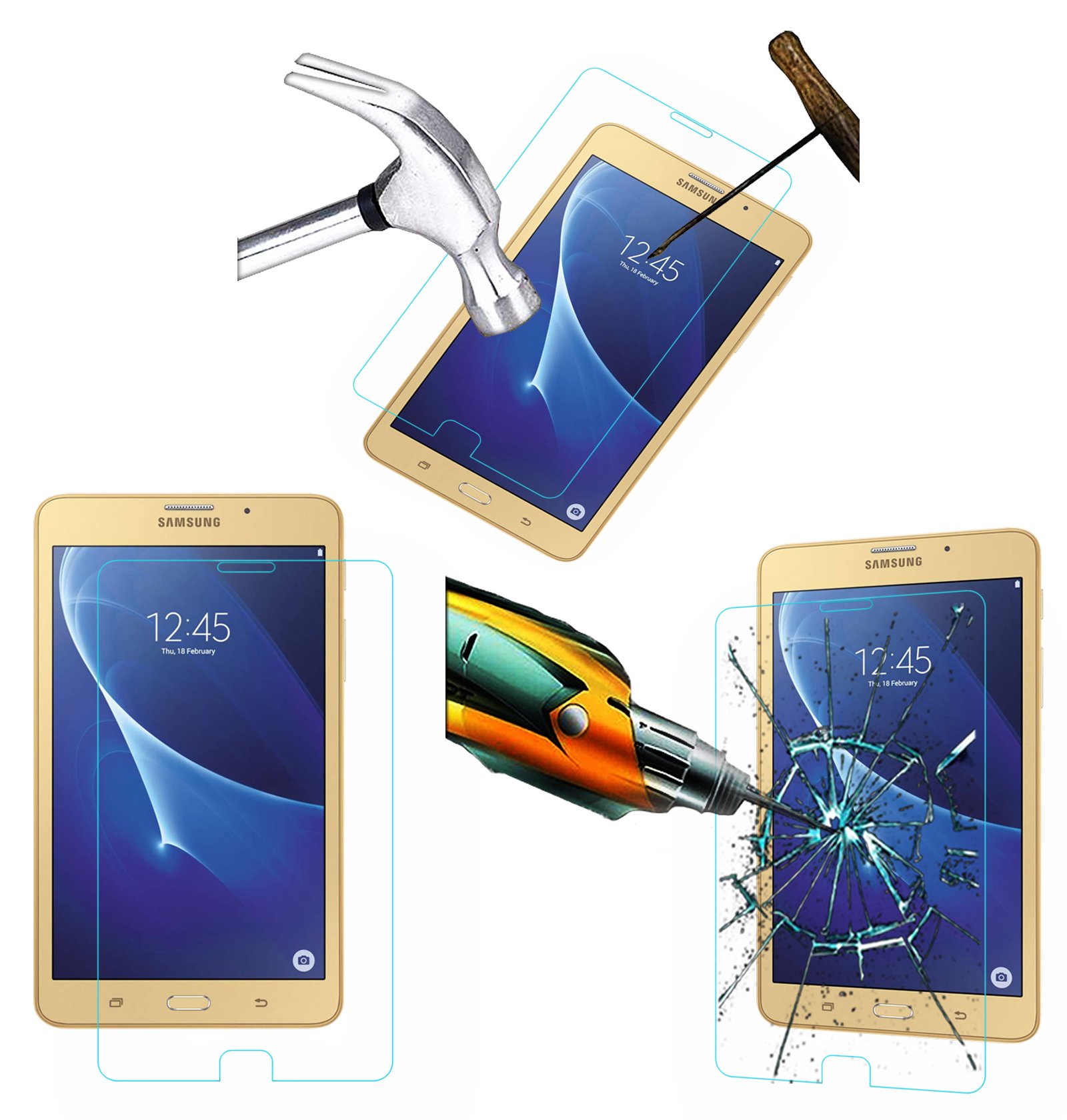 ACM Tempered Glass Screenguard Compatible with Samsung Galaxy J Max Tablet Screen Guard Scratch Protector (B01KZEJ876) Amazon Price History, Amazon Price Tracker