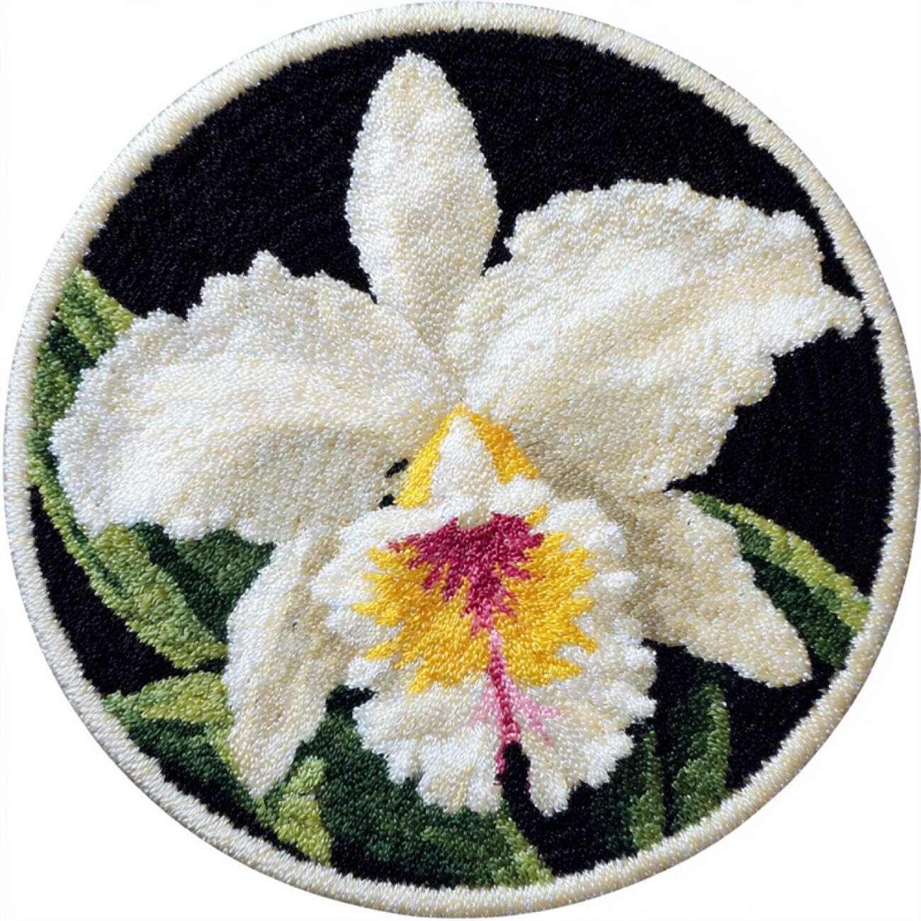 Kitquiver Tapestry Kits for Adults Purple Orchid 60x60cm