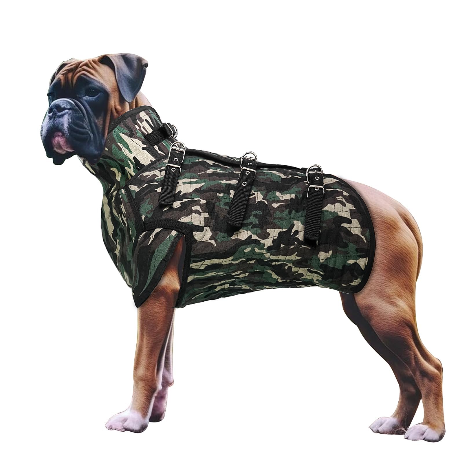 Aoneky Pettorina professionale per cani da caccia, imbracatura di sicurezza e protezione per cani (armatura migliorata XL)