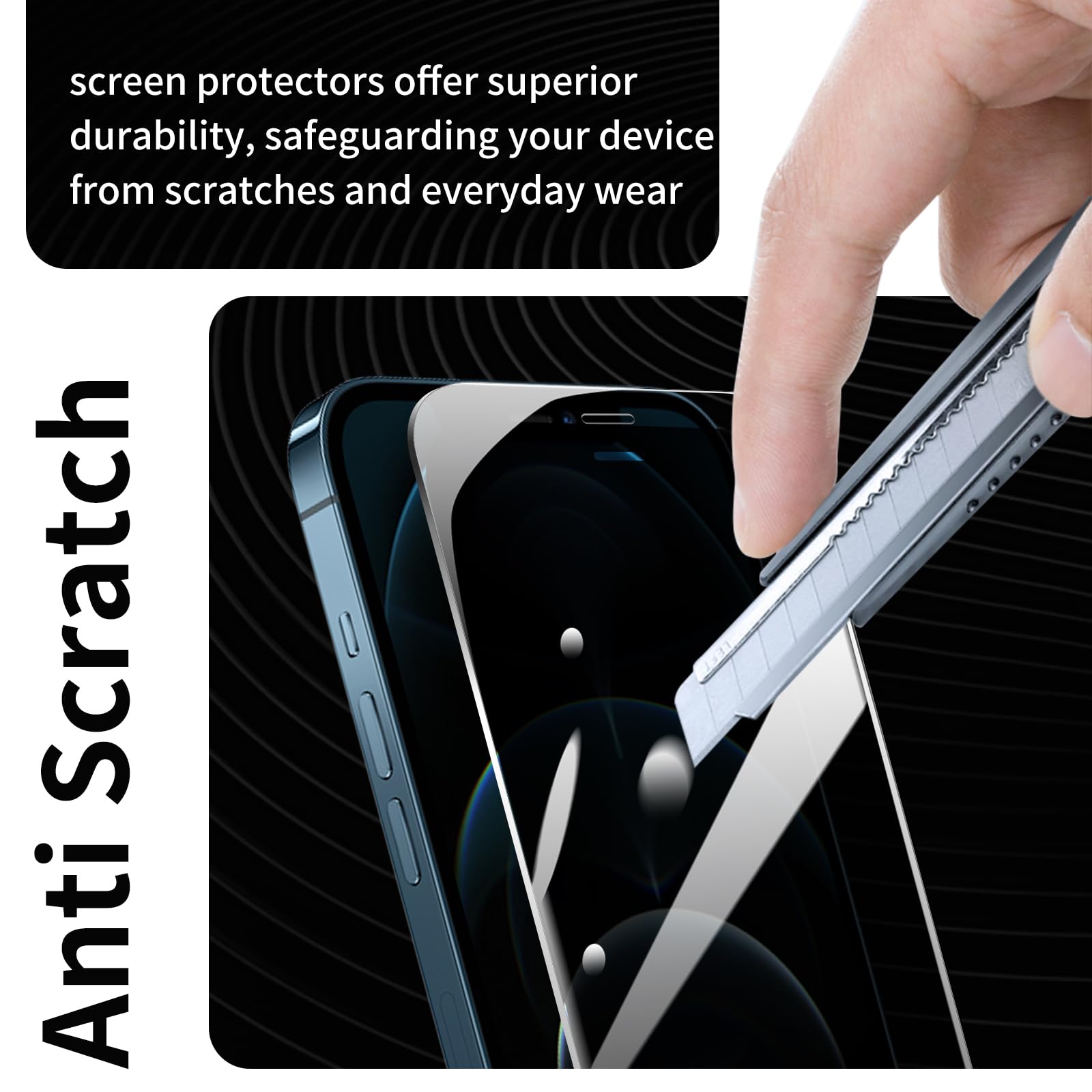 Micnkifo Privacy Pellicola Protettiva per iPhone 12/iPhone 12 Pro Vetro Temperato,Durezza 9H Anti-Spy Protezione Schermo,Anti-Graffio Senza Bolle Anti-Spia Vetrino Protettivo,2 Pezzi