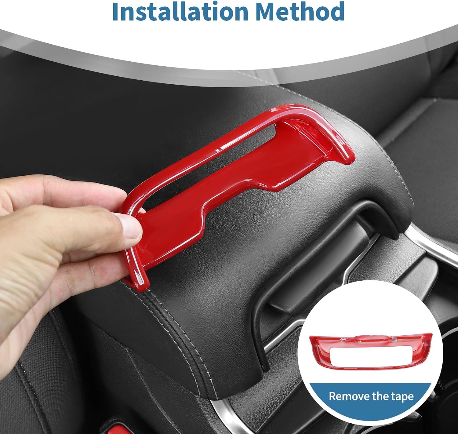 for Charger Red Center Console Armrest Switch Trim Cover for Dodge Charger/Chrysler 300C 2011-2023 ABS Interior Accessories 1pc