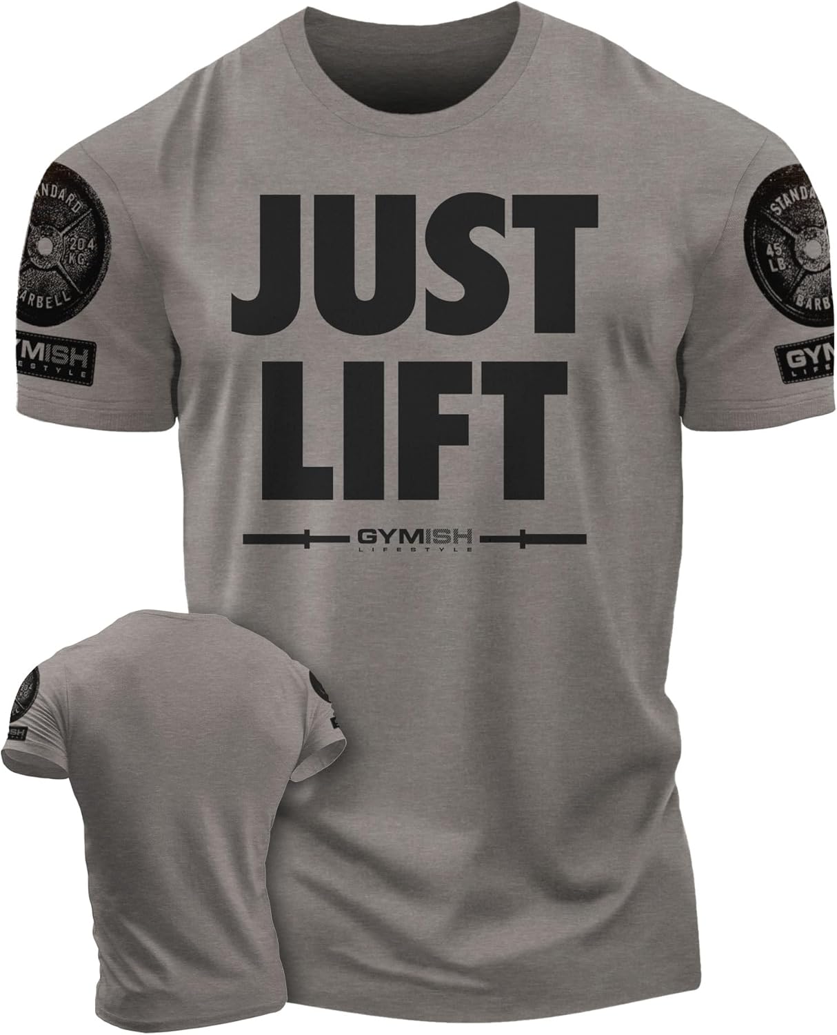 Just Lift Mens Bodybuilding T-Shirts Graphic Tees Short Sleeve Workout Shirt