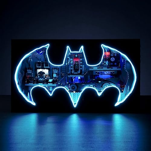Miniatura 1 de Bourvill Kit de luz LED para Lego 76252 Batcueva Shadow Box, iluminación creativa compatible con Lego 76252 Batcave Shadow Box versión clásica (kit