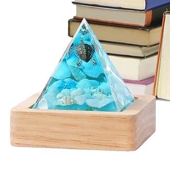 クリスタルファウンテン 木製クリスタルピラミッドライト インテリア