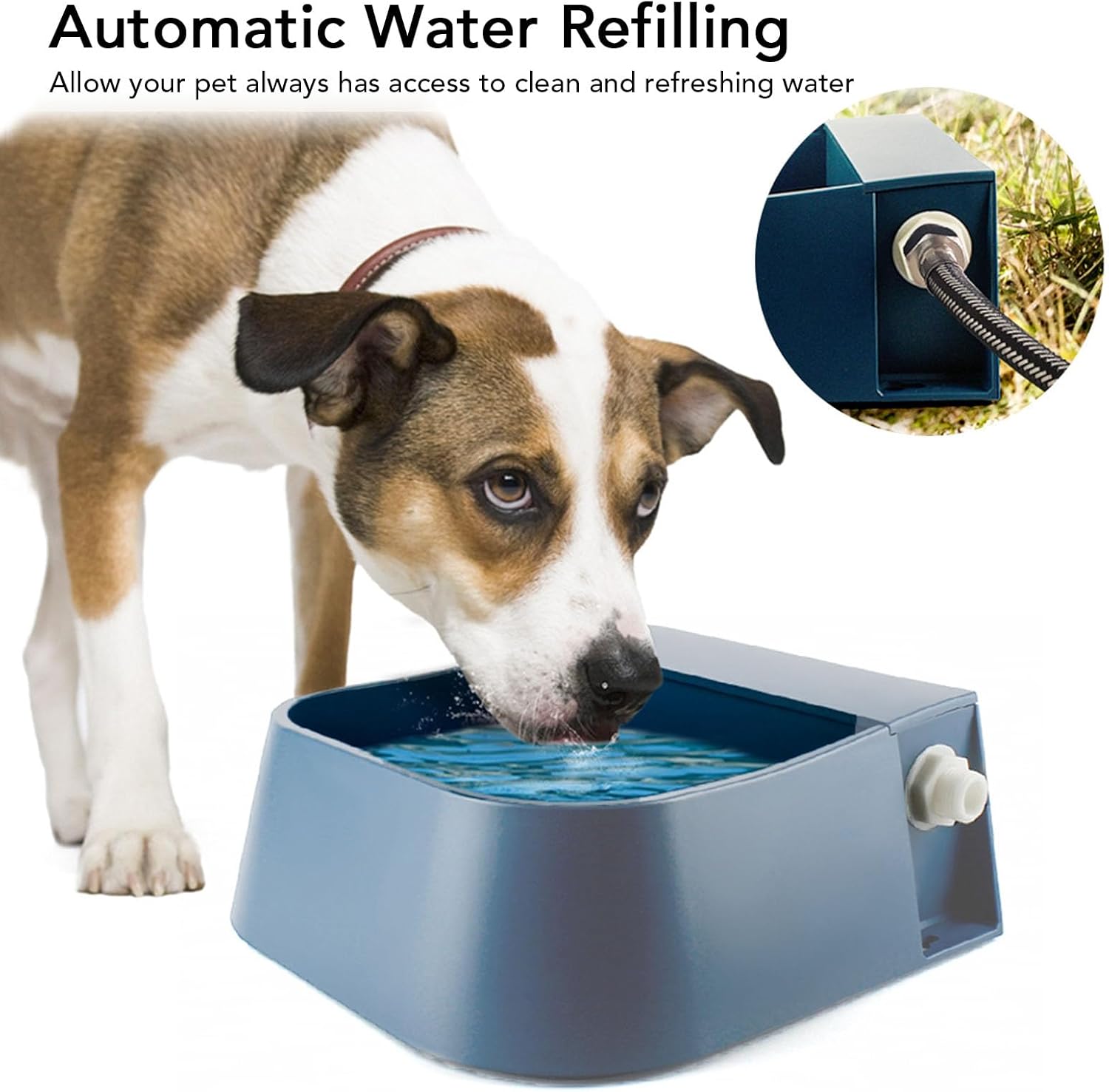Pilipane Dog Automatic Water Bowl Dispenser Large Capacity Sturdy Versatile Convenient Use Automatic Drinking Water Bowl for Cat Rabbit Cattle Goat