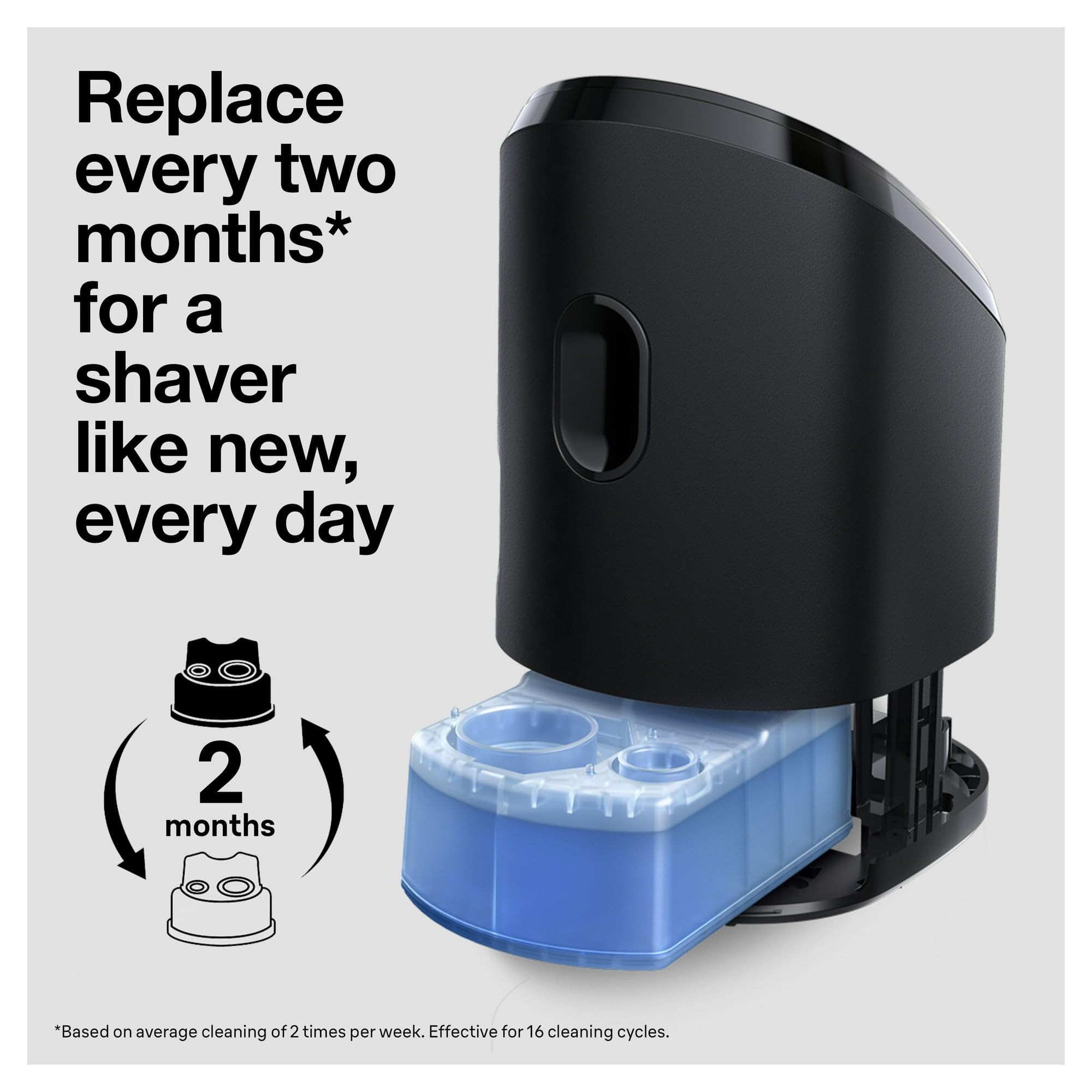 Braun Clean&Renew Reinigungskartusche 5er-Pack inkl. 1 gratis X-Mas Edition