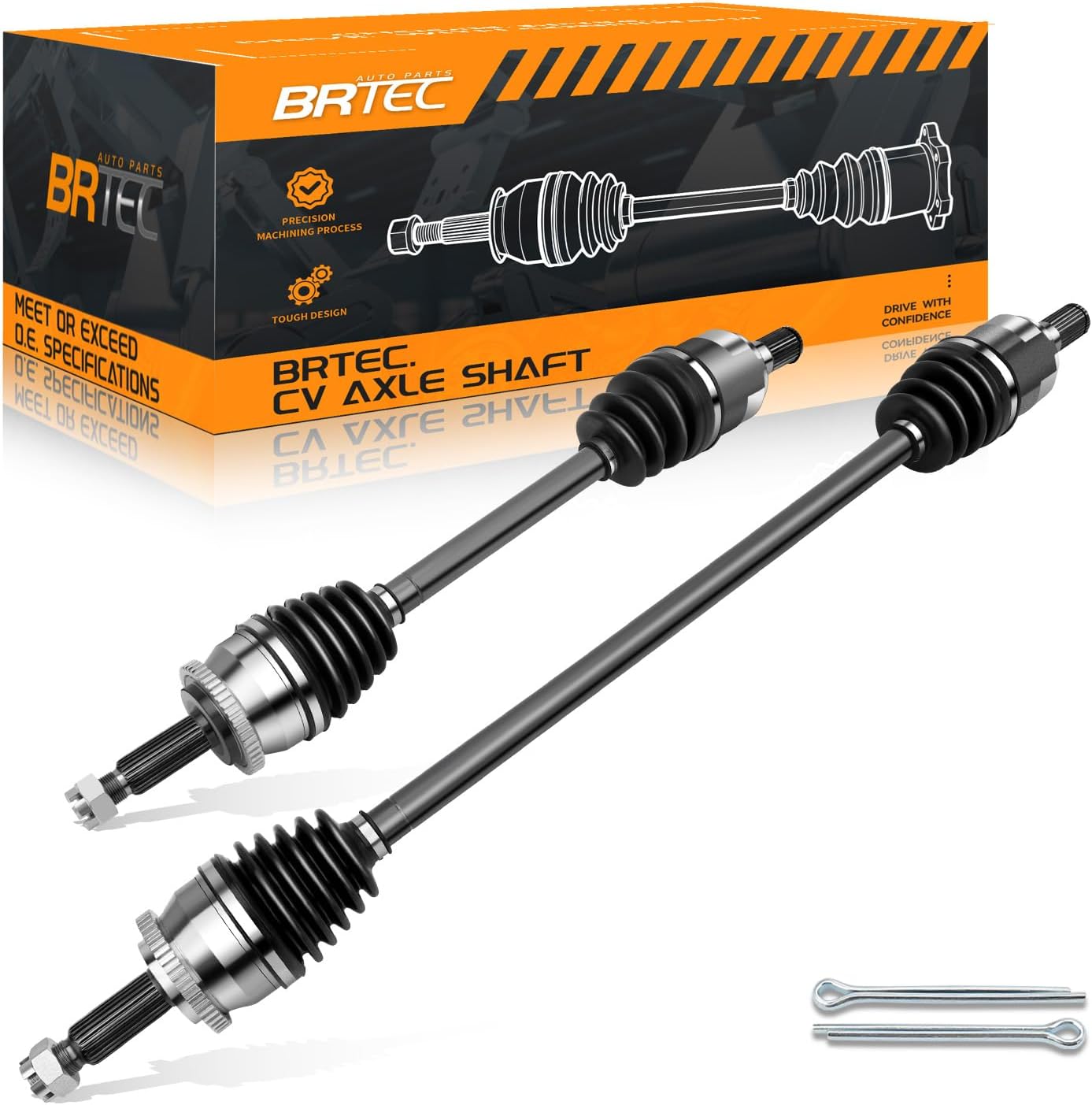 Front CV Axle Shaft Assembly Compatible for Hyundai Sonata 2011 2012 2013 2014 L4 2.4L Automatic Transmission - Driver & Passenger Side, 66-3720 66-3721