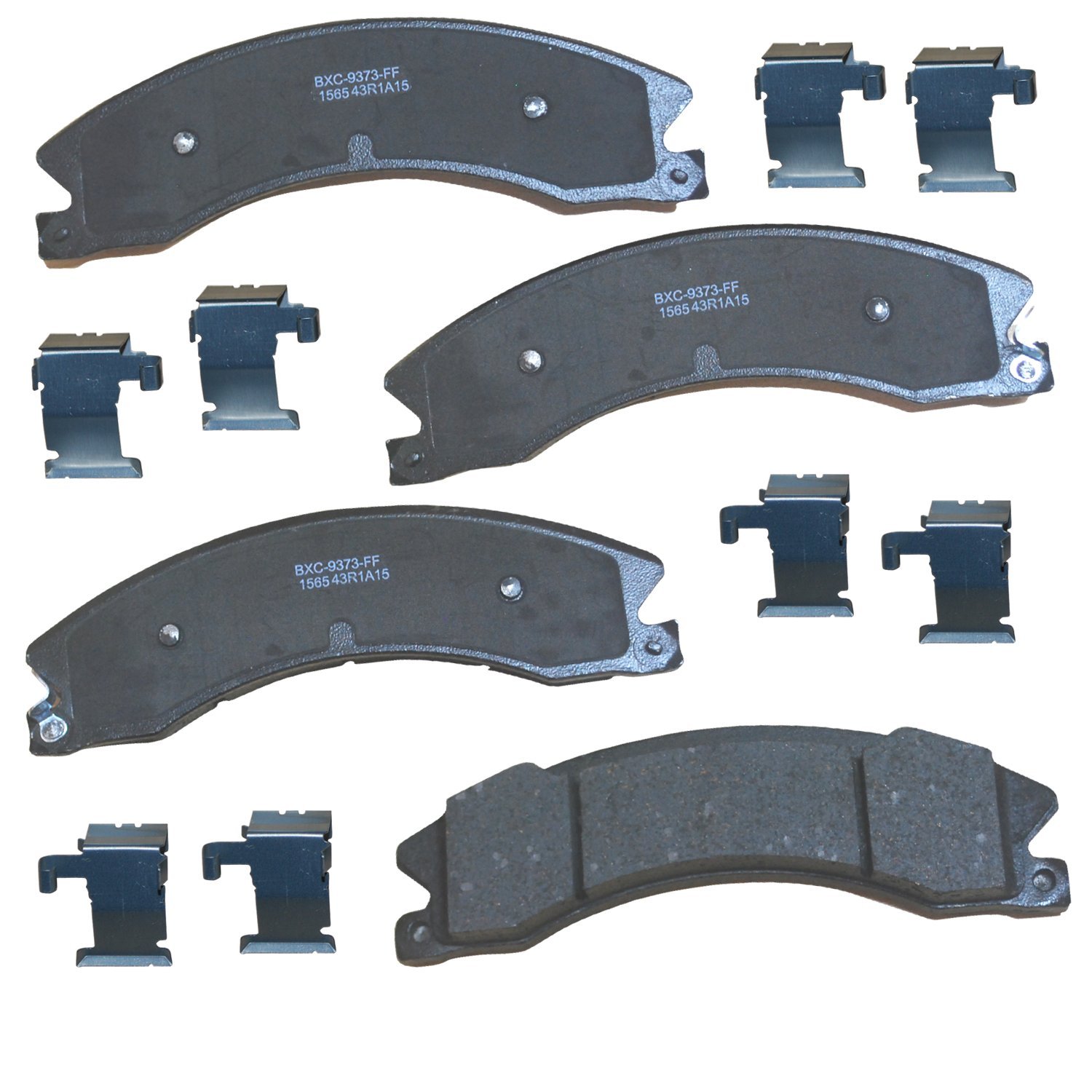 Bendix Premium SBC1565 Ceramic Rear Brake Pads for Nissan NV1500 2021-2012, NV2500 2021-2012, NV3500 2021-2012, TITAN XD 2019-2016