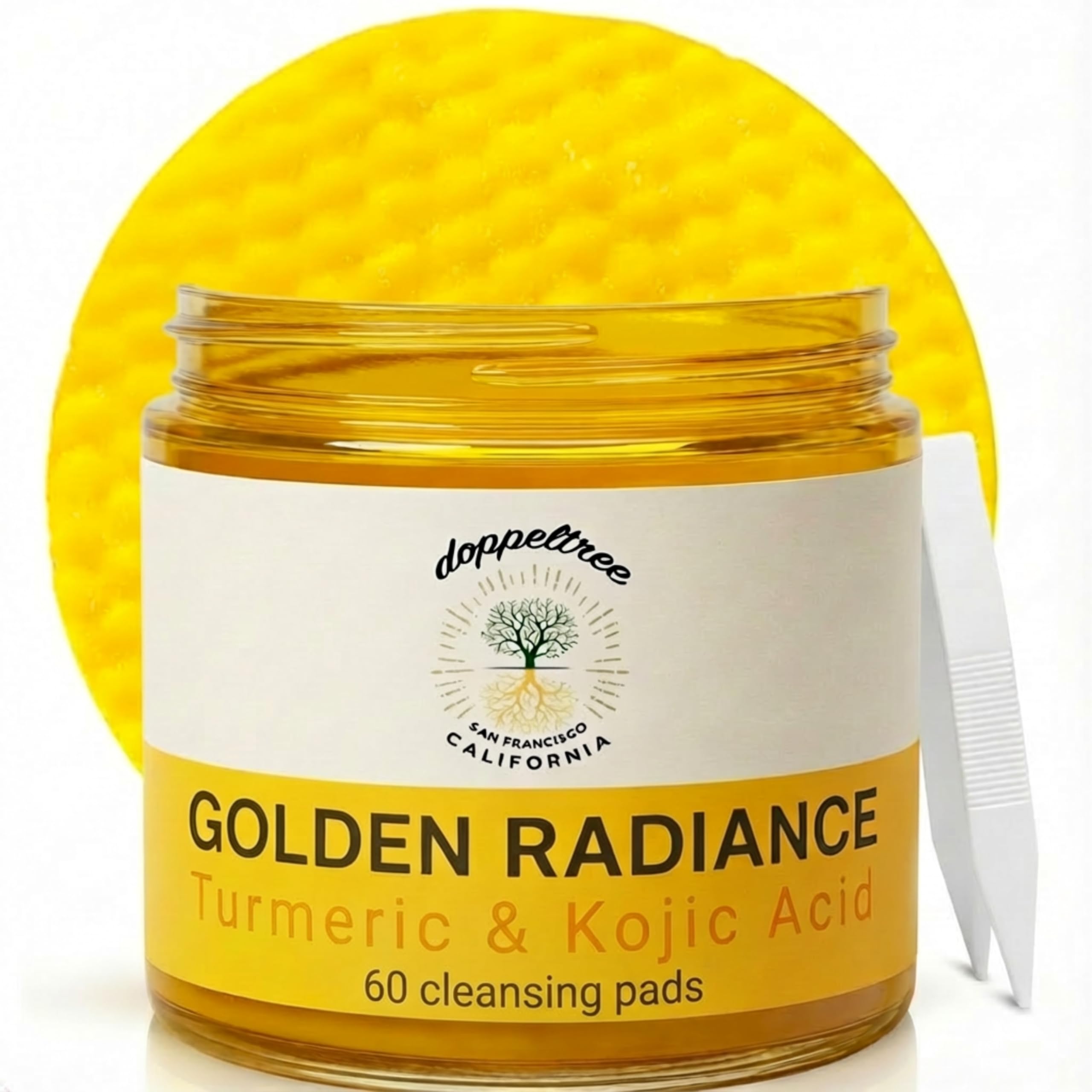 Doppeltree Turmeric and Kojic Acid Cleansing Pads