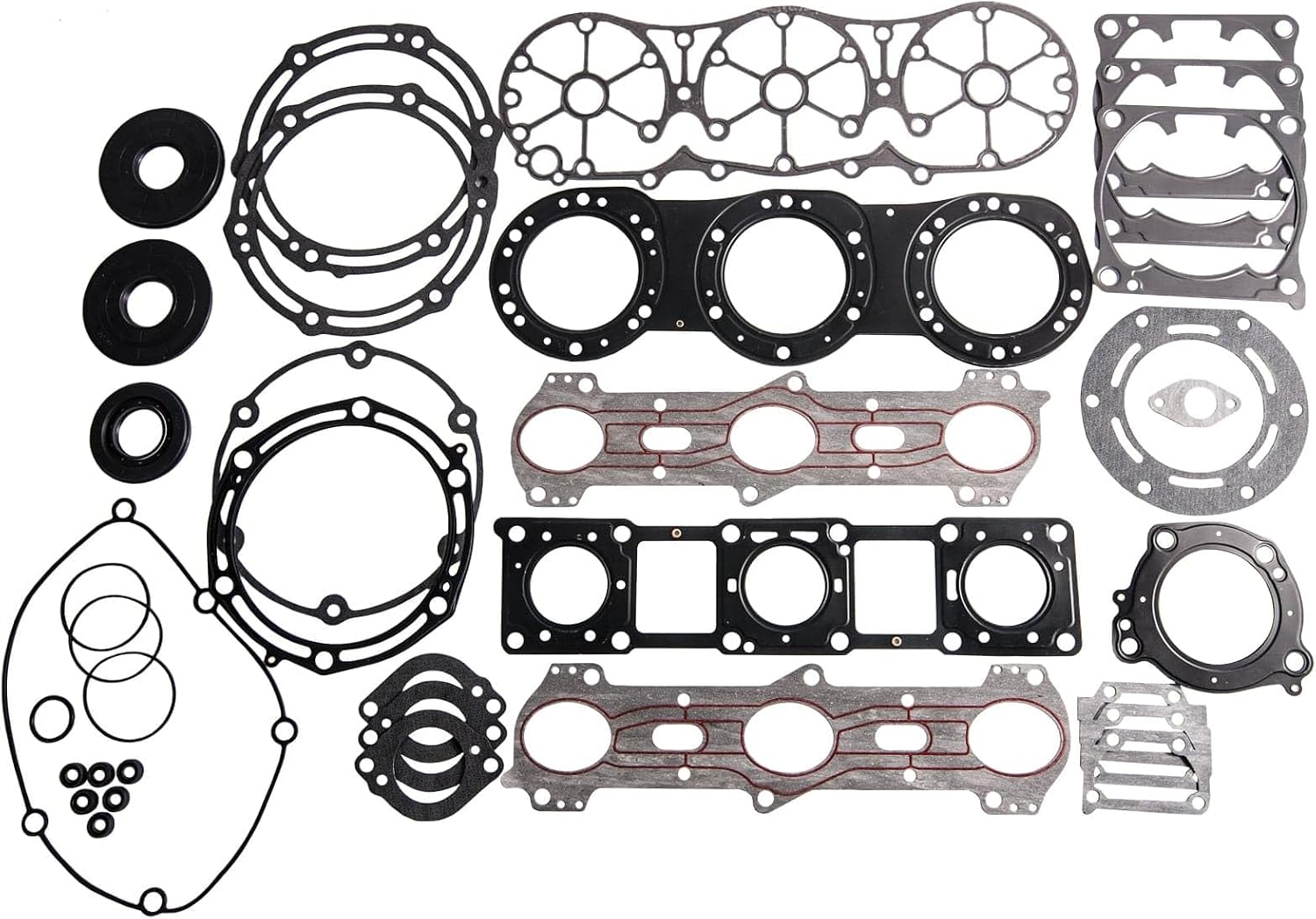 SBT Complete Gasket Kit Compatible with 66E-11351-01-00, 66V-11181-00-00, 68N-13556-00-00 Yamaha XLT1200, GP1200, XR1800