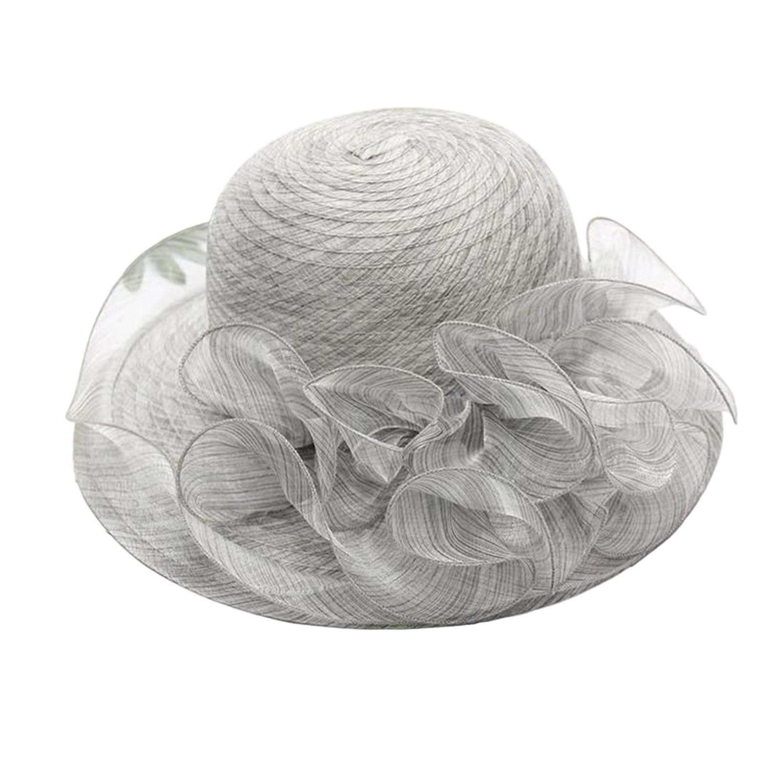 EYRMQWJPC Wide Brim Sun Hat, Women's Straw Sun Hat Wide Brim Protection Multicolor(5)