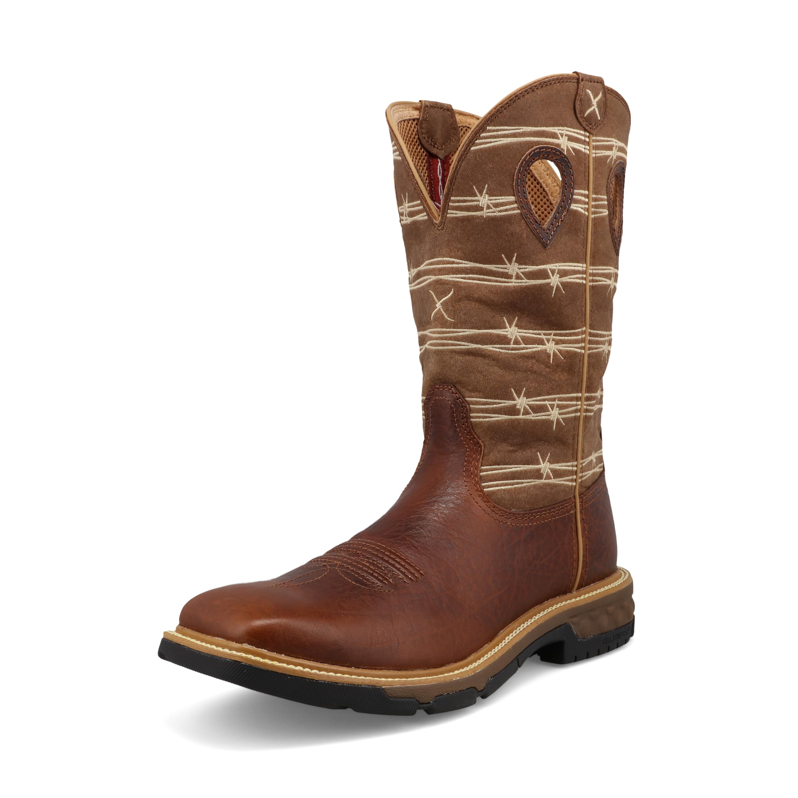 Twisted X Men's 12" Soft Square Toe Western Work Boot