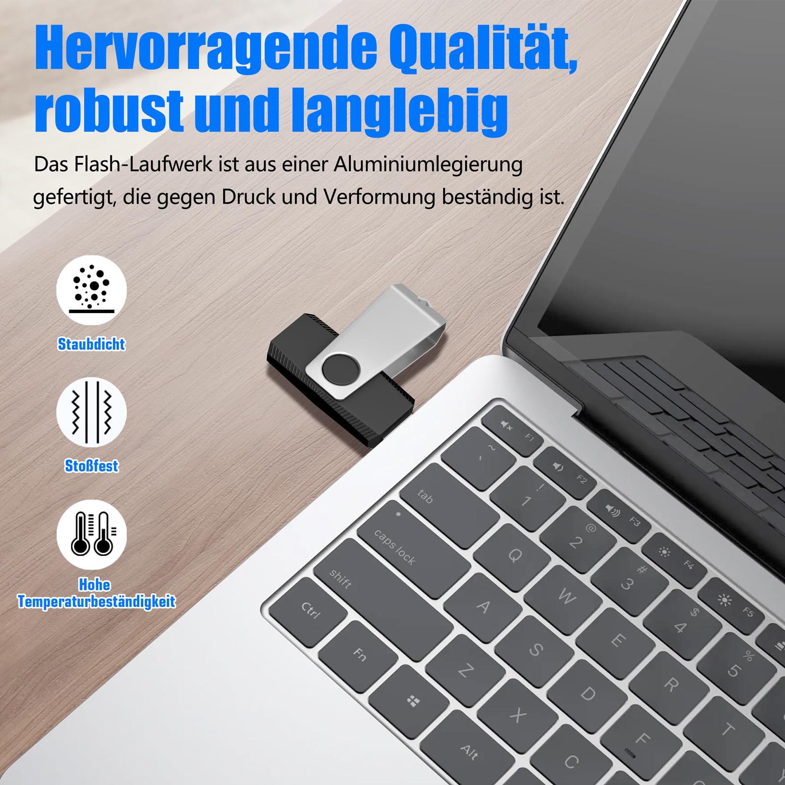TEWENE Chiavetta USB 128 MB, set da 50 pezzi, chiavetta USB Flash Drive Stick,High Speed USB 2.0 multicolore