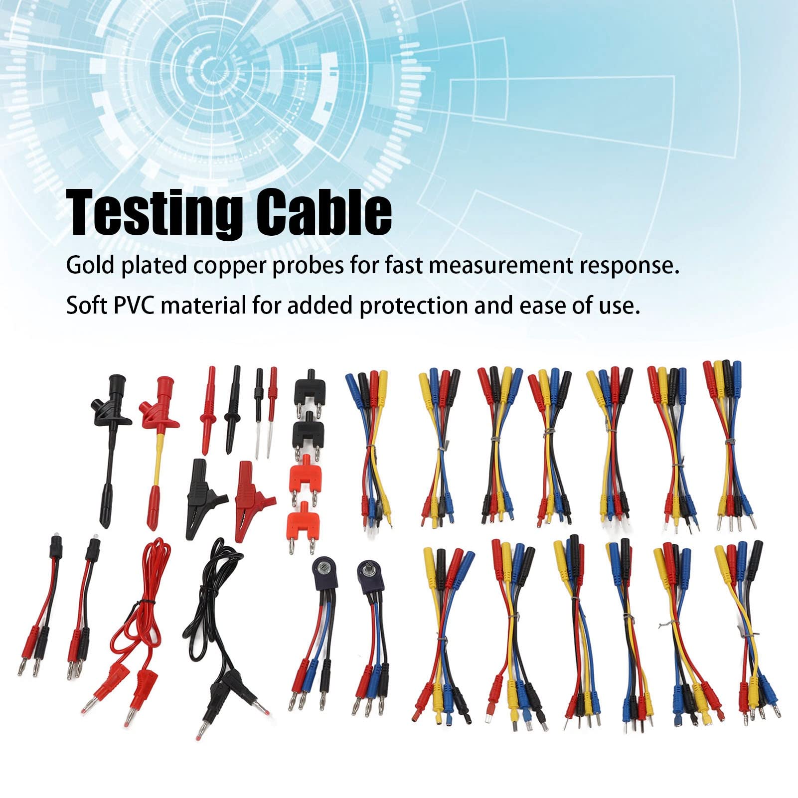 Generic Plód Pomiarowy Multimetru, Kabel Testowy Akcesoria Elektroniczne Prenośne Różne Narzędzia do KonserwaCji