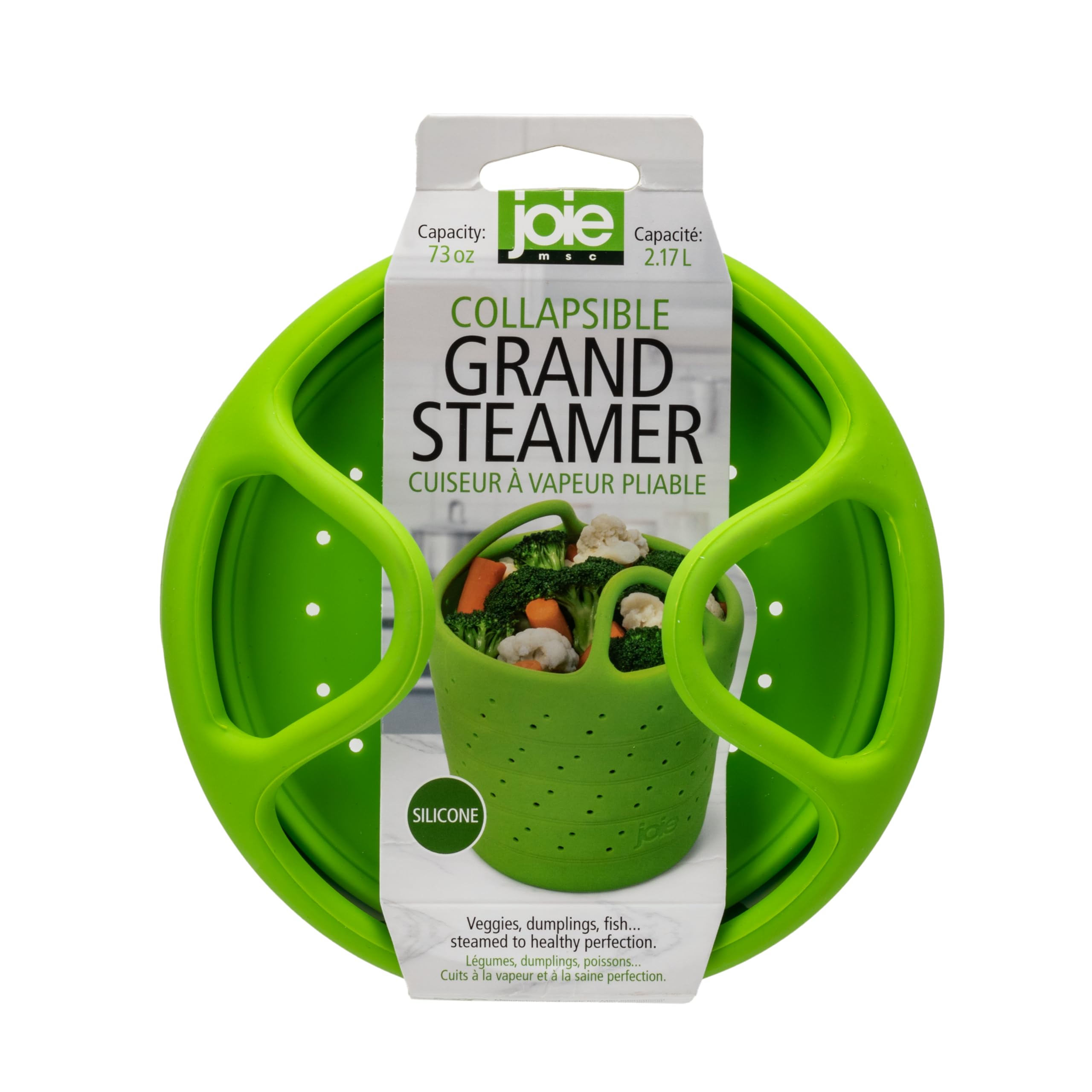 Cuiseur Vapeur Alimentaire Silicone Joie Vert 29140 Panier Accessoire Cuisine
