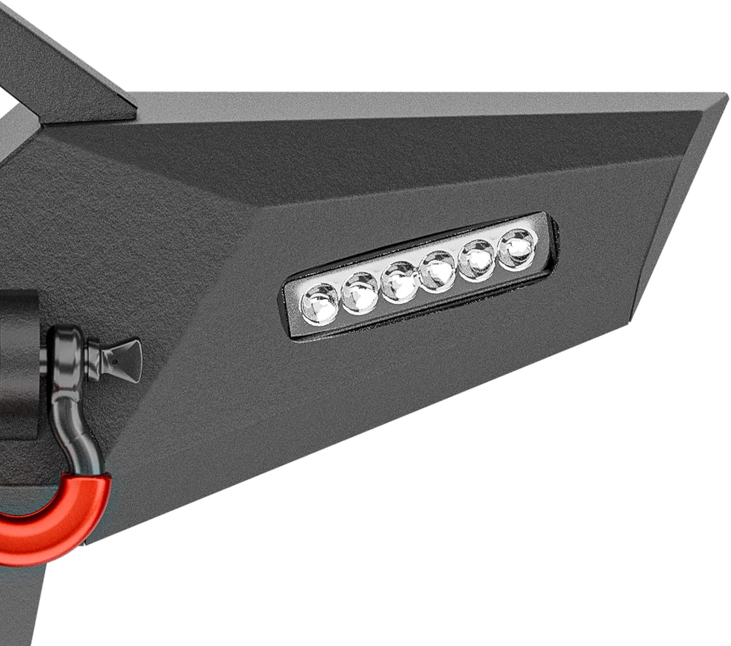 for JL Front Bumper with Skid Plate Compatible with 2018 2019 2020 2021 2022 2023 2024 2025 2026 Jeep Wrangler JL JLU with Winch Plate, License Plate Frame, LED Lights, Fog Light Hole & D-rings