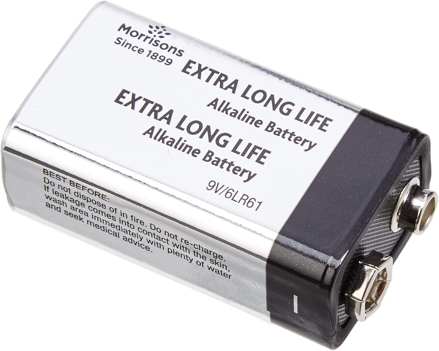 Morrisons Extra Long Life Alkaline Battery 9V Amazon.co.uk