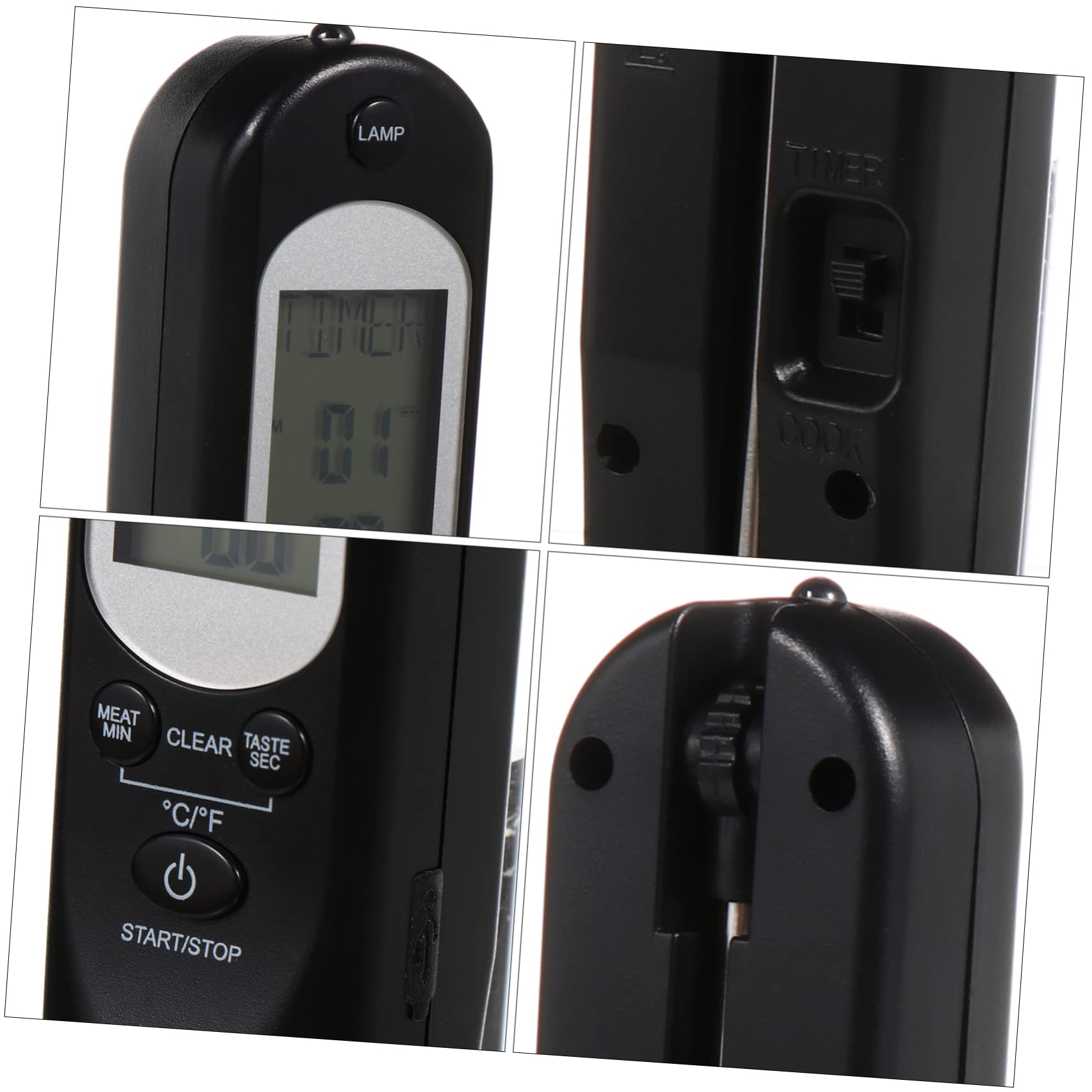 TOPBATHY Termómetro Digital Para Carne Cocina Barbacoa Medidor De Temperatura Alarma De Voz Usb