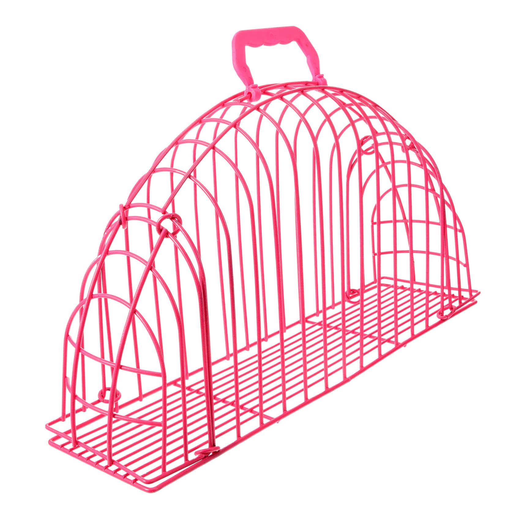 Luxshiny Jaula para Baño de Gatos Resistente Arañazos Jaula de Metal Transpirable para Recorte de Uñas S con Asa para Baño y Cuidado de Gatos Pequeños