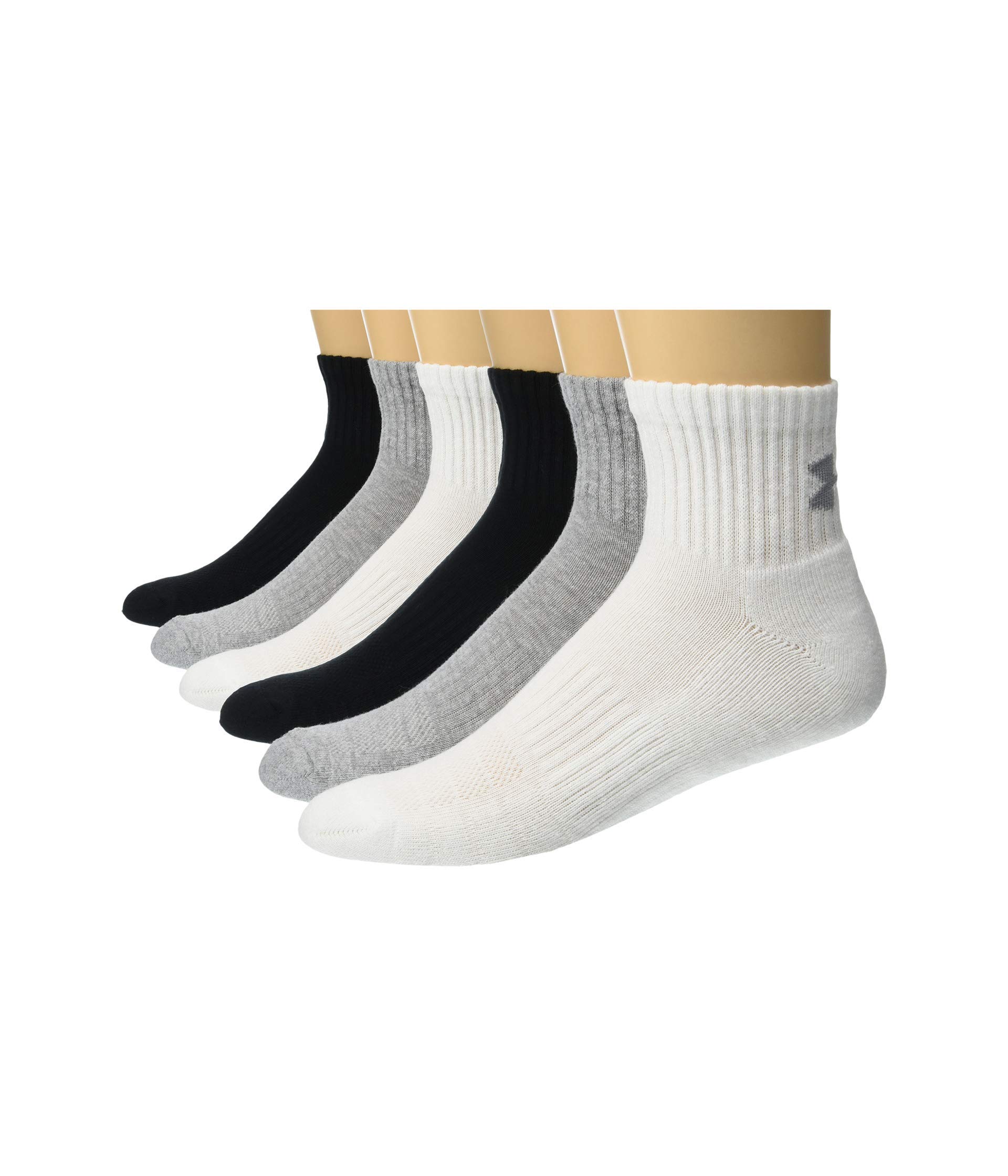 Under Armour Training Cotton Quarter Socks, Multipairs Calcetines Unisex adulto (Pack de 6)