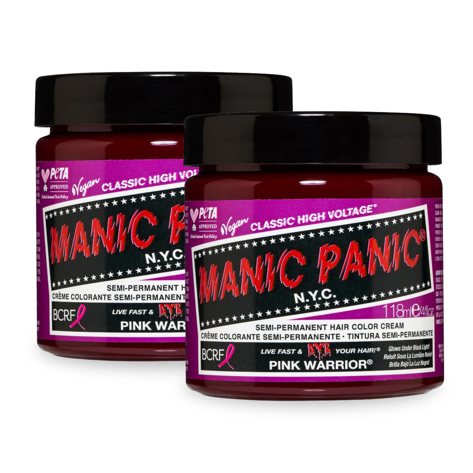 Manic Panic Classic High Voltage Pink Warrior 118mlX2