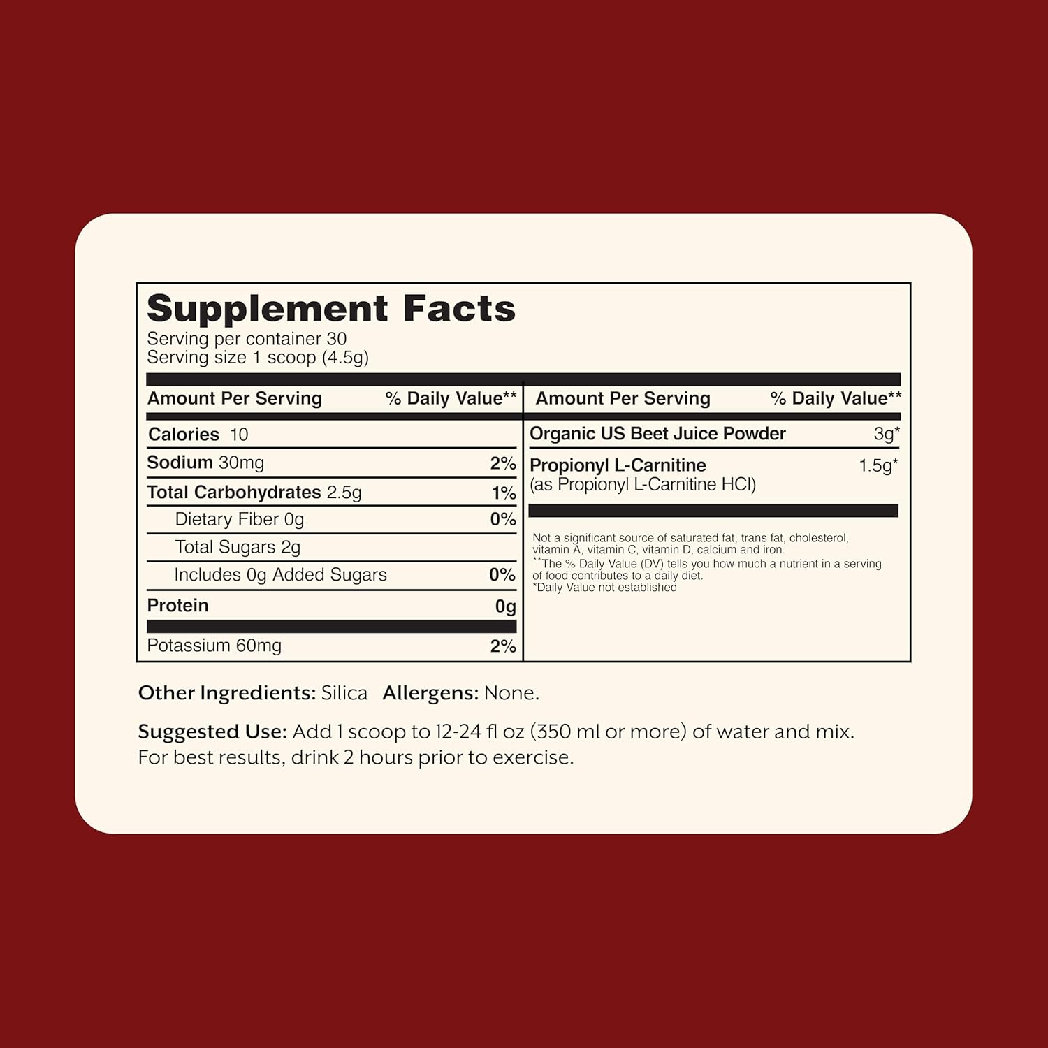 ProMix Nutrition Blood Flow - Nitric Oxide Supplement with Organic US Beet Root Powder - Cold Pressed, Low Temp Dehydration - 30 Servings - Unflavored - Image 2