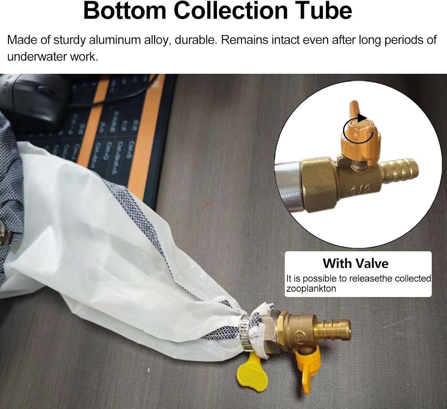 Phytoplankton Collection Nets Kit with 2 Collection Bottles