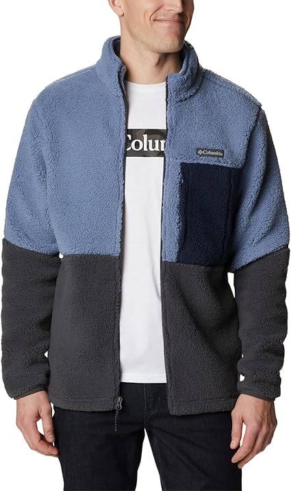 Columbia mountainside heavyweight full zip fleece in grey Clearance