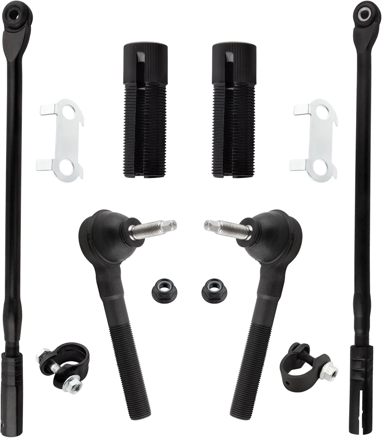 BOXI (Set of 6) Front Inner & Outer Tie Rod End Links + Adjustment Sleeves Fit for Chrysler 300M LHS Concorde Intrepid 1998-2004 / for Dodge Intrepid 1998-2004 | Replace ES3529 ES3531 ES3532 ES3528