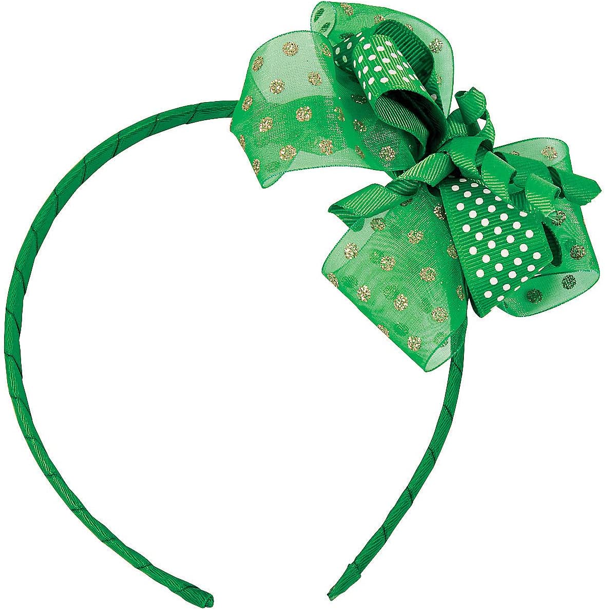 Fun Express St. Patrick’s Day Ribbon Headbands
