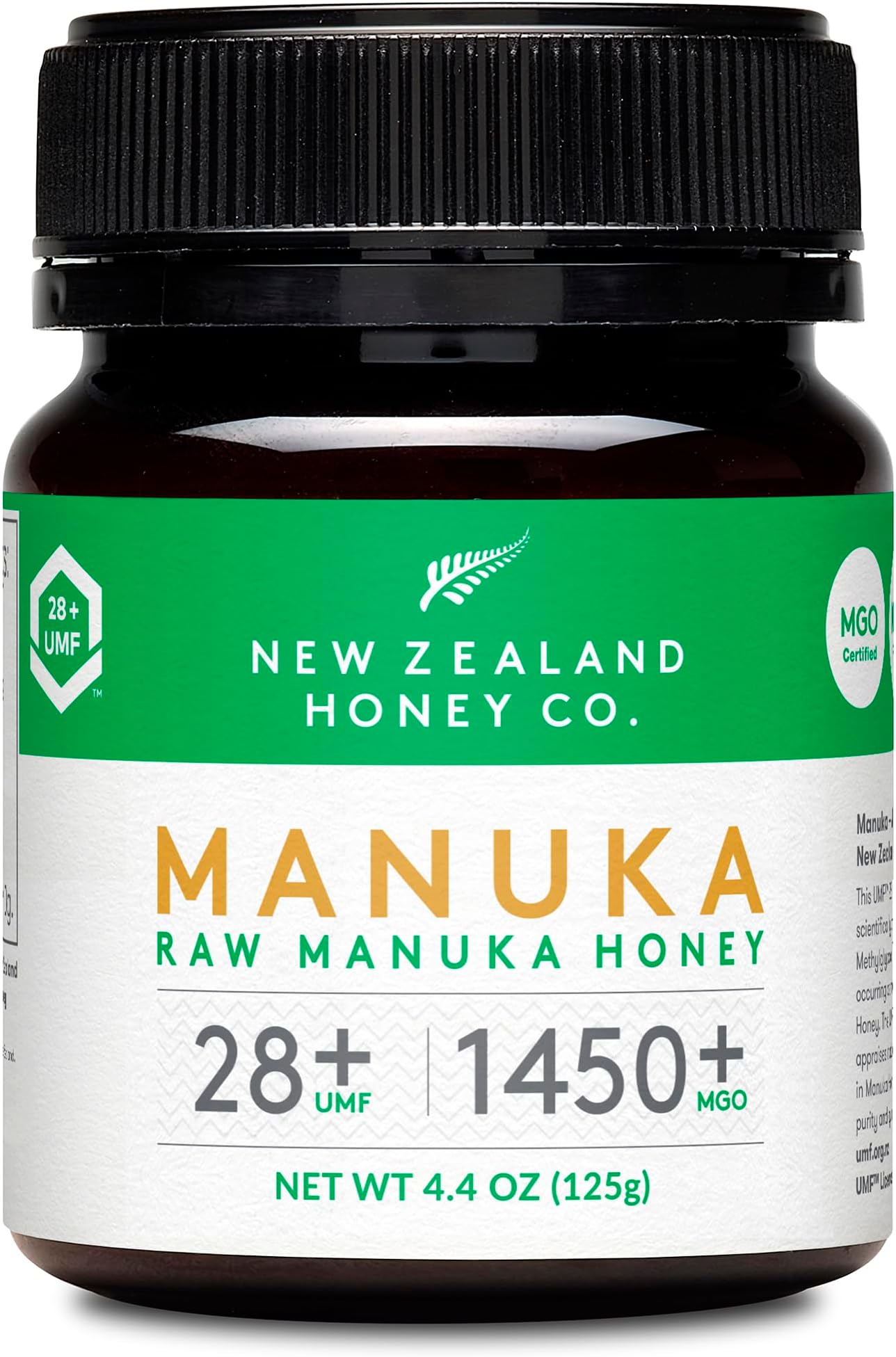 Raw Manuka Honey UMF 28+ | MGO 1450+, UMF Certified / 4.4oz