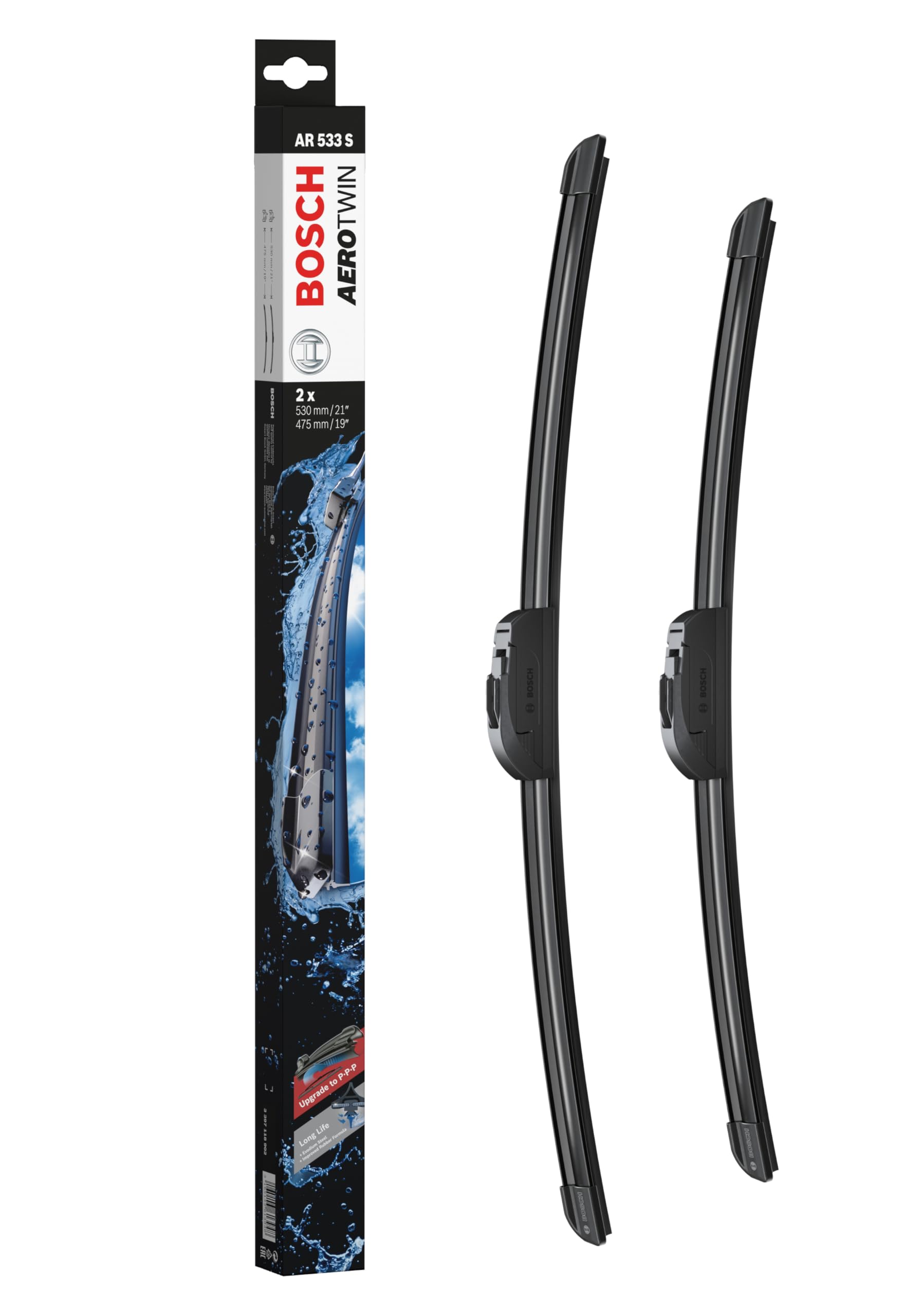 Bosch Scheibenwischer Aerotwin AR533S, LŠnge: 530mm/475mm Ð Set fŸr Frontscheibe
