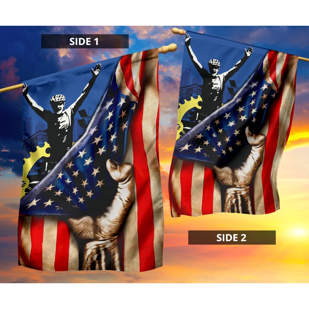 Hombre Bandera Bandera Estadounidense De Los Estados Unidos Chaqueta