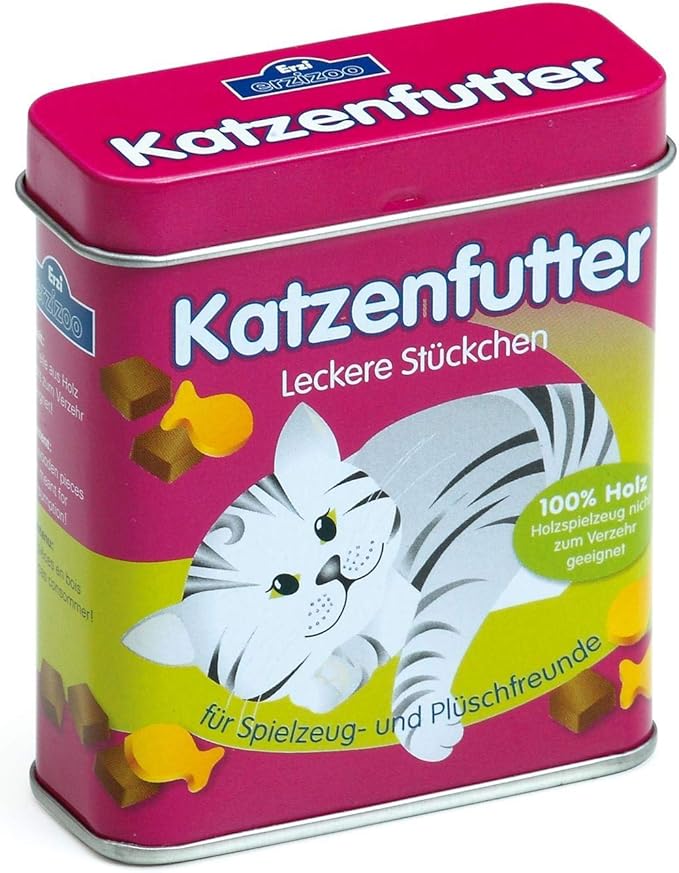 Erzi 18461 Cat Food Toy in a Tin, Multicoloured Amazon.co.uk Toys