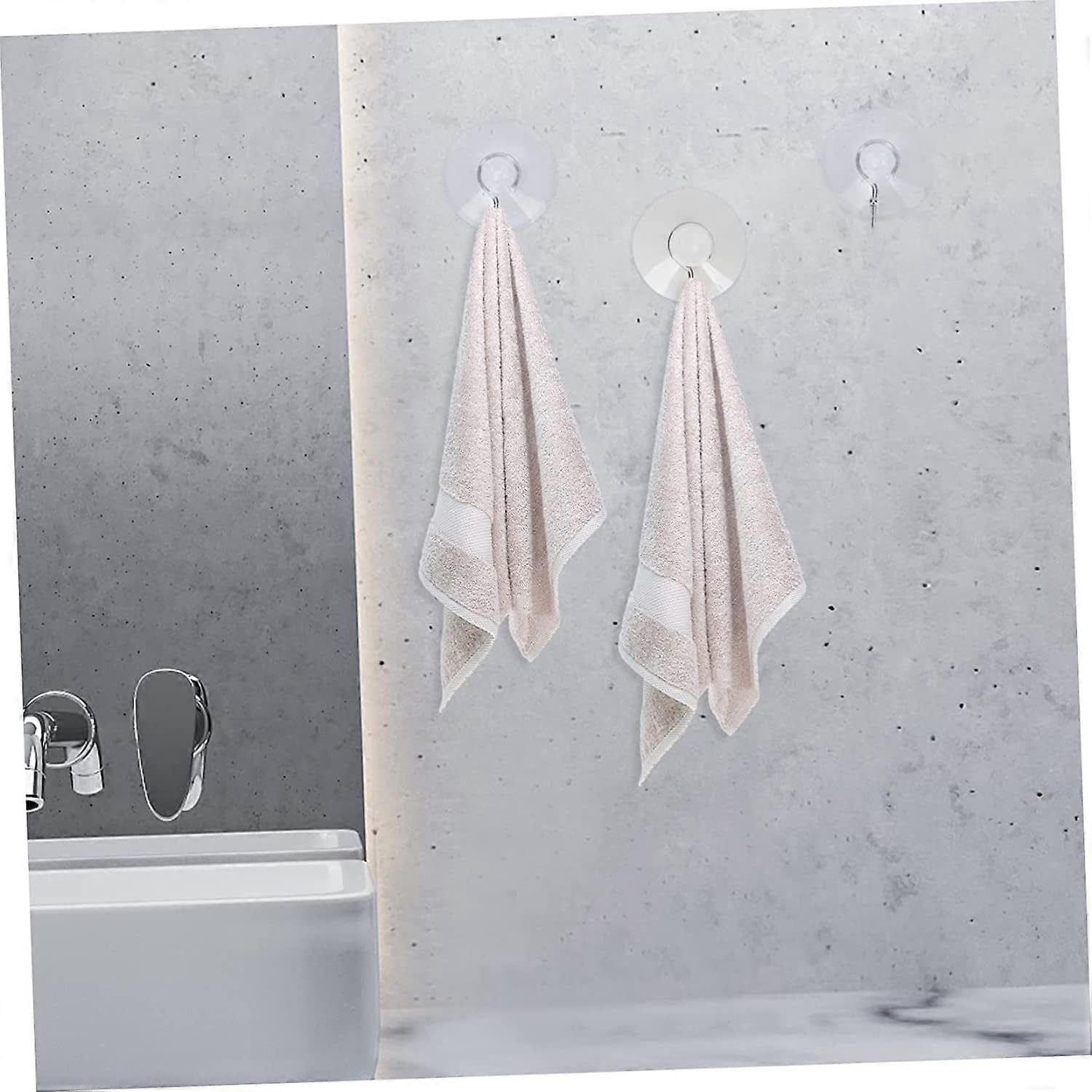 JOYHAPPST 16pcs Suction Cup Hook Towel Hook Hooks for Keys Suction Cup Towel Hook Glass