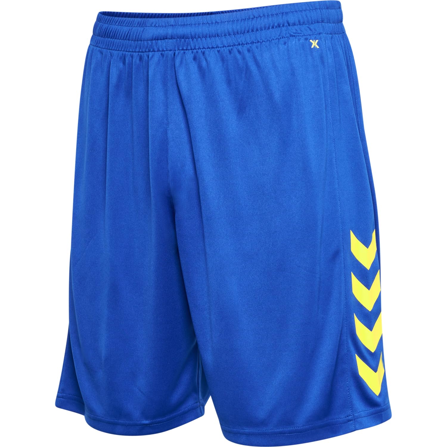 hummel Core XK Poly Sports Shorts, True Blue/Blazing Yellow