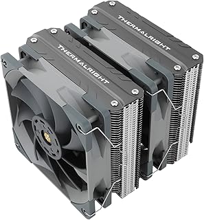 Thermalright Frost Tower 120 CPU Air Cooler, 6 Heatpipes, CPU Cooler, Dual 120mm TL-C12B V2 PWM Fan, AGHP Generation 4 Technology, S-FDB Bearing, Support AMD AM4 AM5/Intel 1700/1150/1151/1200/2011