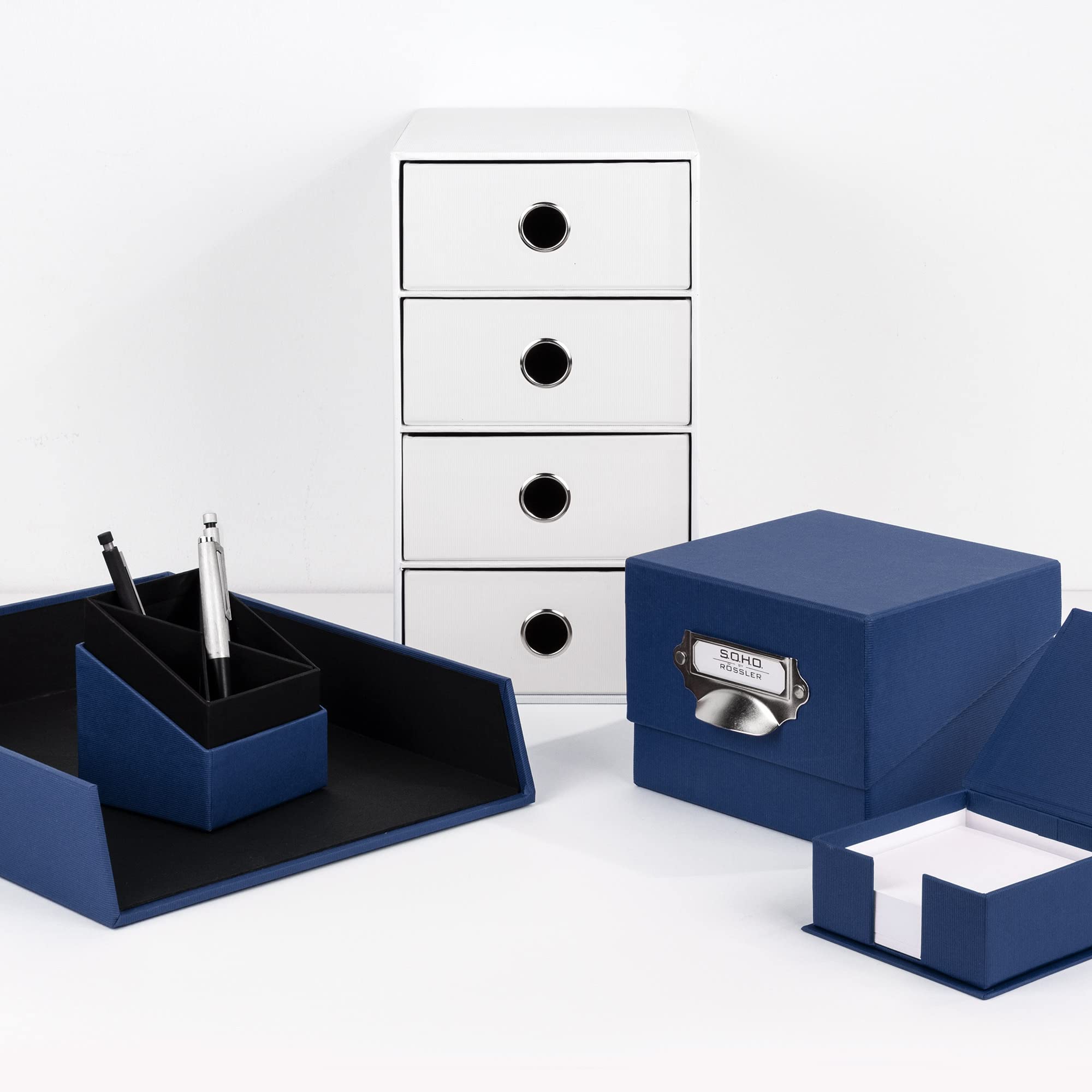 Scatola Per Foto S.O.H.O. Rossler - Con Etichetta Iscrivibile, Blu, Per Collezioni E Archivio - Foto 9