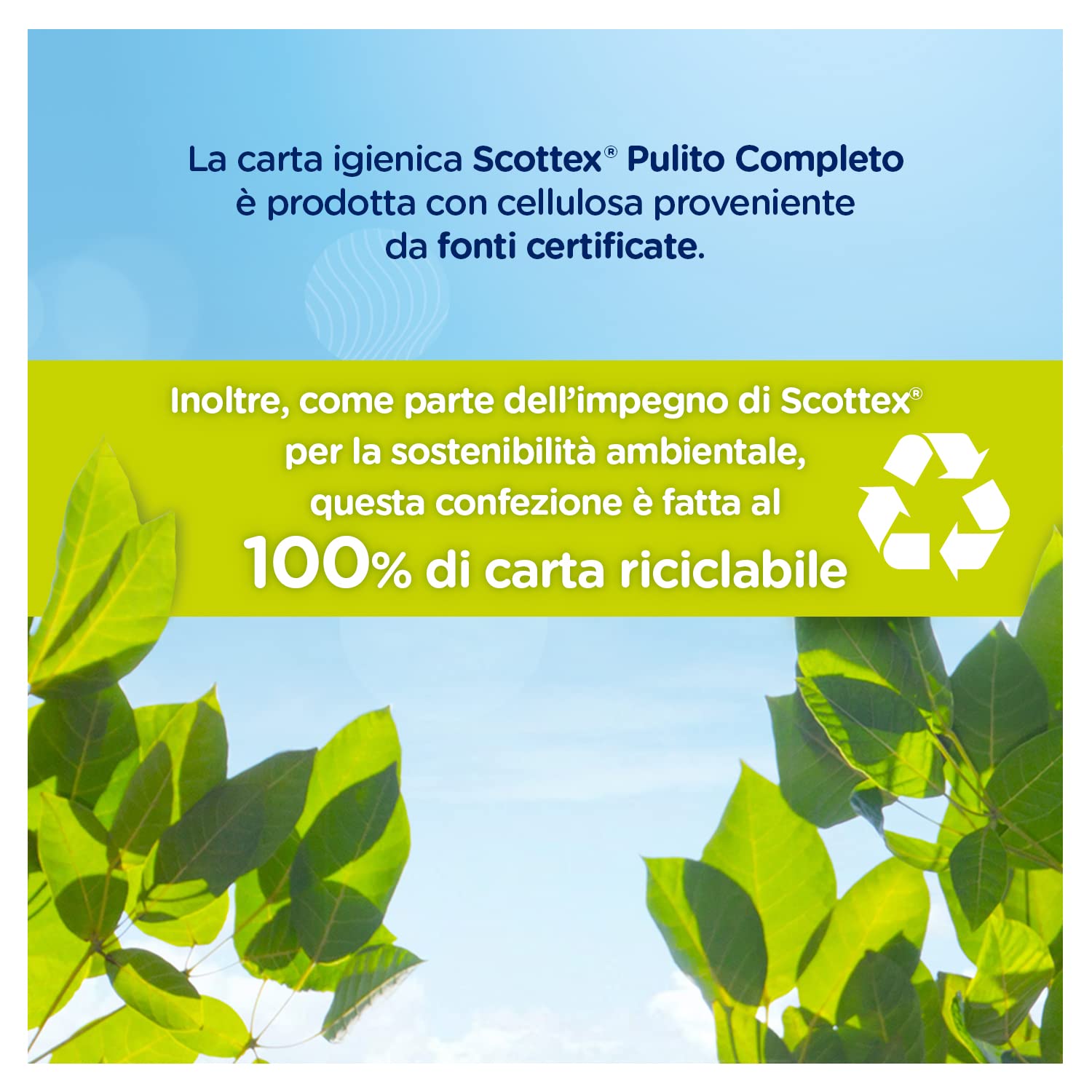 Scottex Pulito Completo - Papel higiénico, suave y resistente, paquete ecológico de papel, 36 rollos maxi
