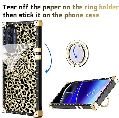 Miniatura 7 de Funda para Moto G Stylus 5G 2022 para mujer, funda de silicona con purpurina dorada de lujo, a prueba de golpes, funda trasera protectora de TPU