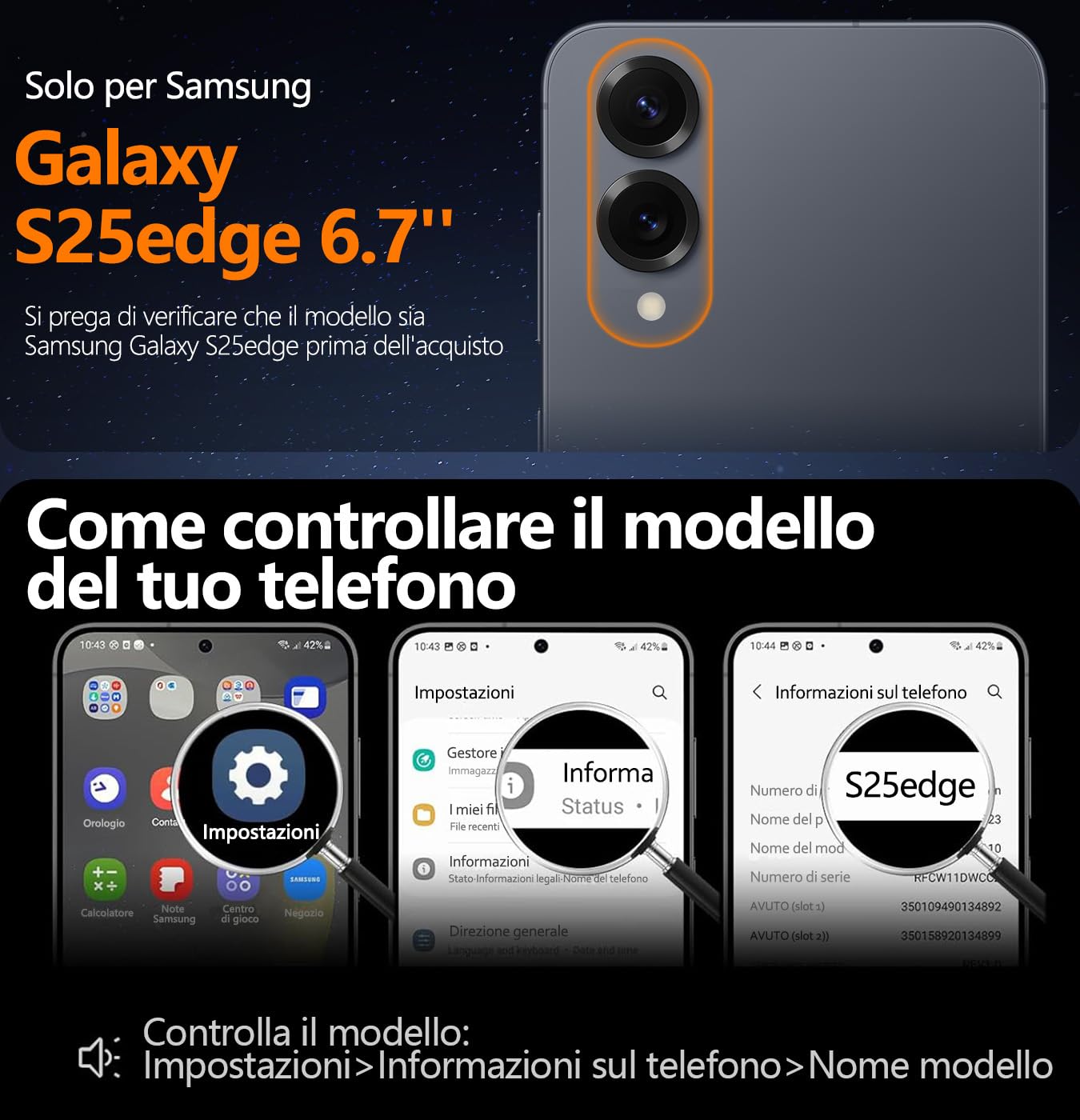 Cover per Galaxy S25 Edge con Supporto per Fotocamera,Compatibile con Mag-Safe,Supporto per Fotocamera Integrato,Custodia Antiurto Militare per Samsung S25 Edge 6.7",Rosso