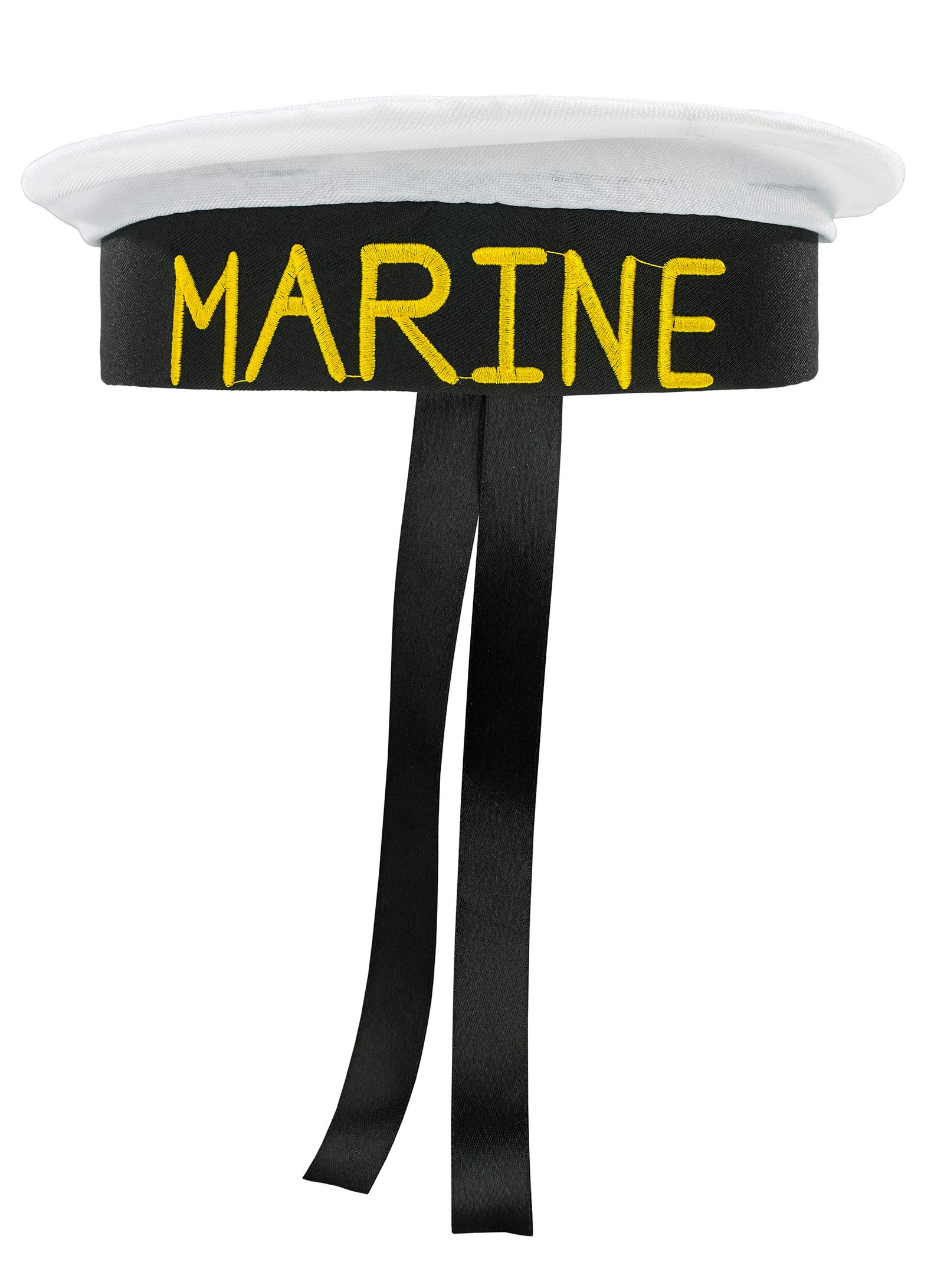 4Sold Men's Marine Size 60 Costume Accessories Sailor Captain Hat Cap Yacht Party Hats Navy Marine Adult Admiral Sailor (Marine Size 60)