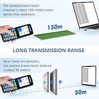 Vista 6 de Escáner de inventario, escáner de código de barras inalámbrico portátil 1D escáneres de código de barras de mano para colector, dispositivo